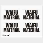 Waifu-materiaal Rechthoekige Sticker (Vel)