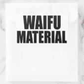 Waifu-materiaal Rechthoekige Sticker (Tas)