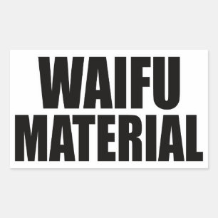 Waifu-materiaal Rechthoekige Sticker