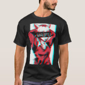 Waifu Neko anime kat meisje japans esthetische dam T-shirt (Voorkant)