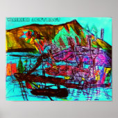 WAIKIKI ABSTRACT POSTER (Voorkant)