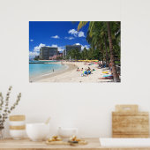 Waikiki Beach 1 Poster (Keuken)