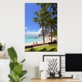 Waikiki Beach 2 Poster (Thuiskantoor)