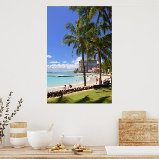 Waikiki Beach 2 Poster (Keuken)