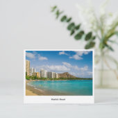 Waikiki Beach Briefkaart (Staand voorkant)