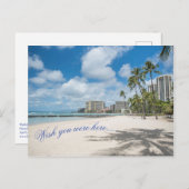 Waikiki Beach Briefkaart (Voorkant / Achterkant)