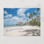 Waikiki Beach Briefkaart (Voorkant)