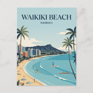 Waikiki Beach Briefkaart