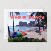 Waikiki Beach Briefkaart (Voorkant / Achterkant)