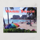 Waikiki Beach Briefkaart (Voorkant)