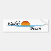 Waikiki Beach Bumpersticker (Voorkant)