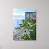 Waikiki Beach Canvas Afdruk (Voorkant)