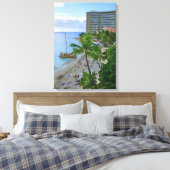 Waikiki Beach Canvas Afdruk (Insitu (Slaapkamer))