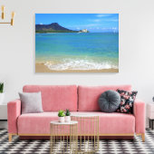 Waikiki Beach Canvas Afdruk (Insitu (Woonkamer))