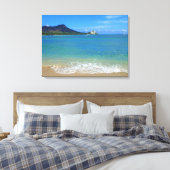 Waikiki Beach Canvas Afdruk (Insitu (Slaapkamer))