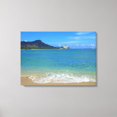 Waikiki Beach Canvas Afdruk (Voorkant)