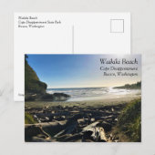 Waikiki Beach, Cape Diseption, Washington Briefkaart (Voorkant / Achterkant)