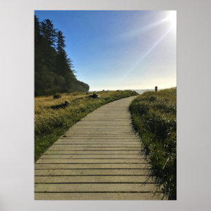 Waikiki Beach, Cape Diseption, Washington Poster