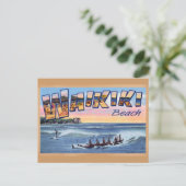 Waikiki Beach Club  briefkaart (Staand voorkant)