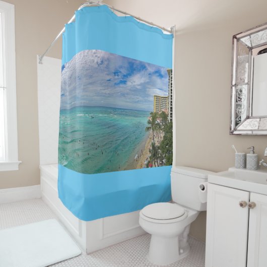 Waikiki Beach Douchegordijn (In situ)