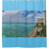 Waikiki Beach Douchegordijn (Voorkant)
