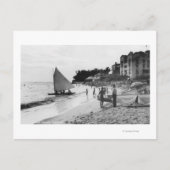 Waikiki Beach en Boats Honolulu Briefkaart (Voorkant)