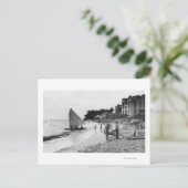 Waikiki Beach en Boats Honolulu Briefkaart (Staand voorkant)