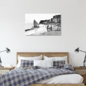 Waikiki Beach en Boats Honolulu Canvas Afdruk (Insitu (Slaapkamer))