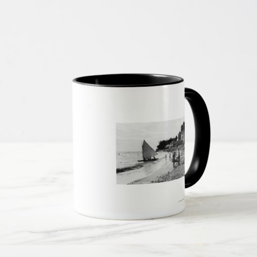 Waikiki Beach en Boats Honolulu Mok (Voorkant rechts)