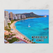 Waikiki Beach Hawaii Briefkaart (Voorkant)