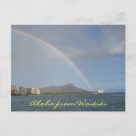 Waikiki Beach, Hawaii Briefkaart (Voorkant)