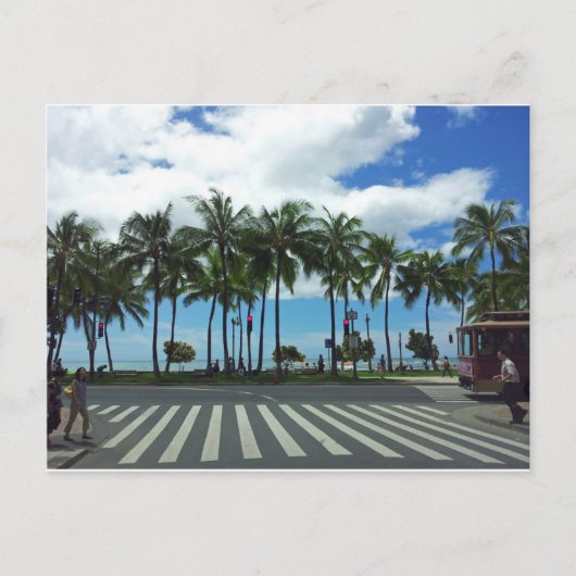 Waikiki Beach Hawaii Briefkaart (Voorkant)