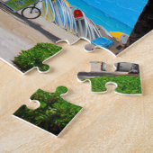 Waikiki Beach Hawaii Honolulu. Kerstgroeten Legpuzzel (Zijkant)