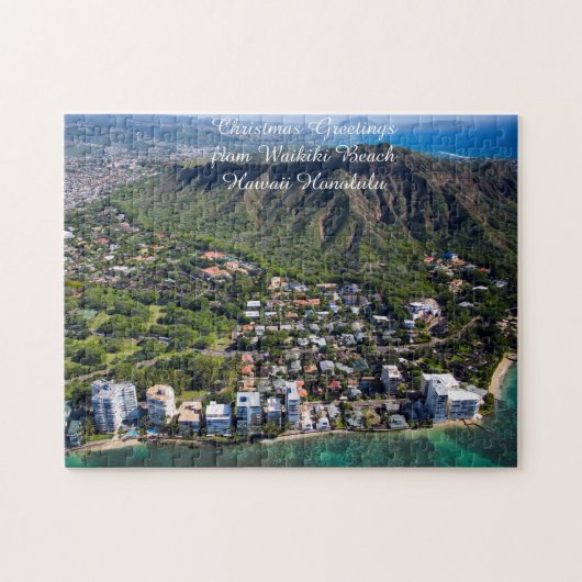 Waikiki Beach Hawaii Honolulu. Legpuzzel (Horizontaal)