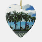 Waikiki Beach Hawaii Keramisch Ornament (Rechts)