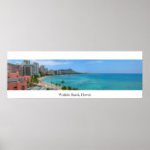Waikiki Beach, Hawaii Poster (Voorkant)