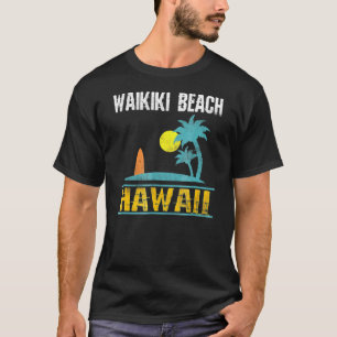 Waikiki Beach Hawaii Summer Surf T-shirt