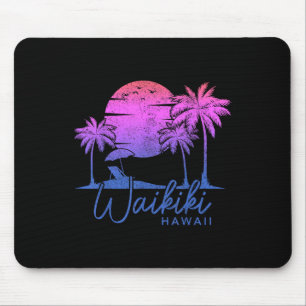 Waikiki Beach Hawaii Surf  Sunset Surfer Muismat
