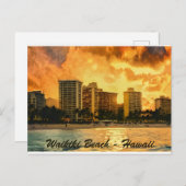 Waikiki Beach Honolulu Hawaii Briefkaart (Voorkant / Achterkant)