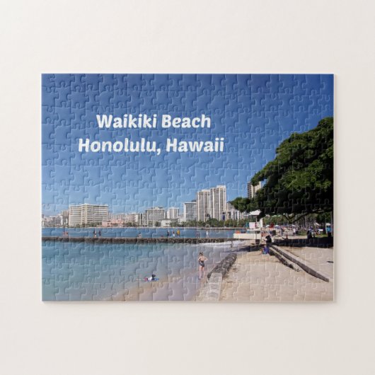 Waikiki Beach, Honolulu, Hawaii Legpuzzel (Horizontaal)
