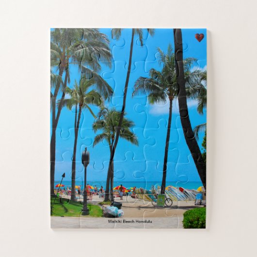 Waikiki Beach Honolulu Legpuzzel (Verticaal)