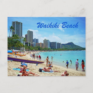 Waikiki Beach-kaart Briefkaart