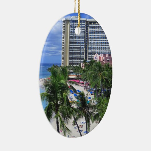Waikiki Beach Keramisch Ornament (Rechts)