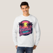 Waikiki Beach met lange mouwen T-shirt (Voorkant volledig)