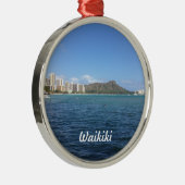 Waikiki Beach Metalen Ornament (Rechts)