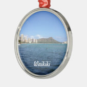 Waikiki Beach Metalen Ornament (Links)