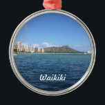 Waikiki Beach Metalen Ornament<br><div class="desc">.</div>