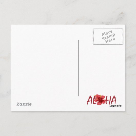 Waikiki Beach Oahu Hawaii briefkaart (Achterkant)