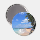 Waikiki Beach, Oahu, Hawaii Magneet (Voorkant / Achterkant)