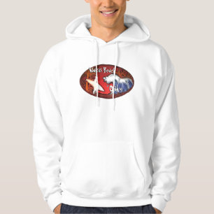 Waikiki Beach Oahu Hawaii surfer kunst jongens hoo Hoodie